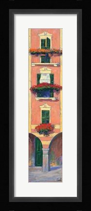 Framed Balconi Liguri III Print