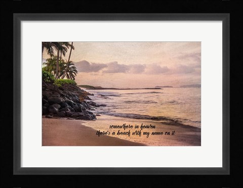 Framed Somewhere in Heaven Print