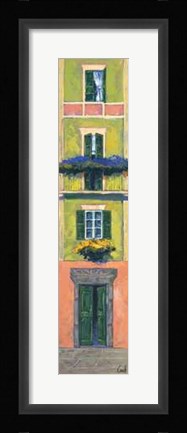 Framed Balconi Liguri I Print