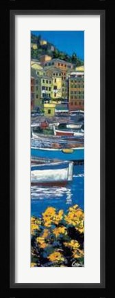 Framed Porticciolo di Camogli Print