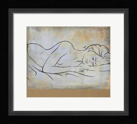 Framed D. Bennion - Femme Dormant Size 23.75x19.75 Print