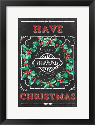 Framed Merry Little Christmas Print