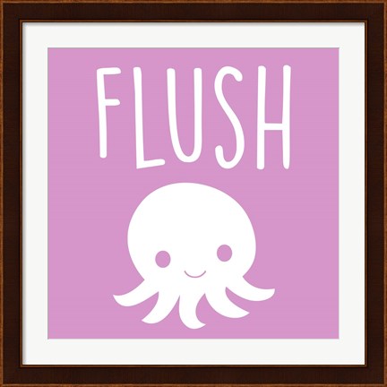 Framed Sea Creatures-Flush Print