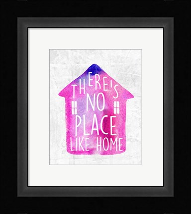 Framed There's No Place Like Home-Watercolor Print