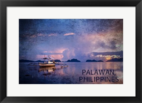 Framed Palawan&#39;s Water Print