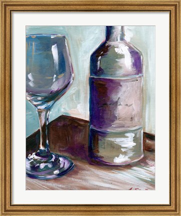 Framed Caroline Wine Print