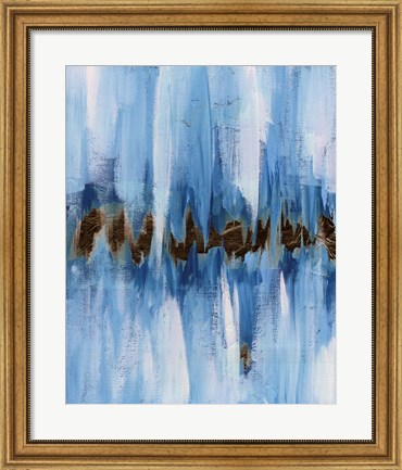 Framed Abstract Blue I Print
