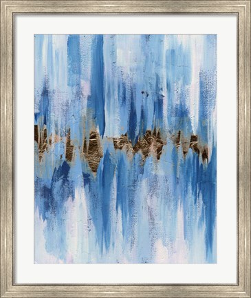 Framed Abstract Blue II Print