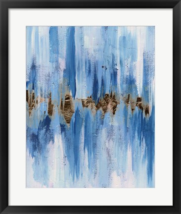 Framed Abstract Blue II Print