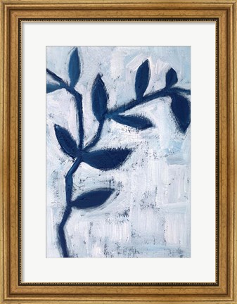 Framed Blue and White I Print