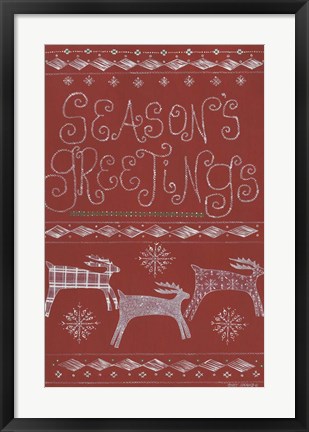 Framed Season&#39;s Greetings Print