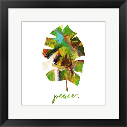 Framed Peace Leaf Print