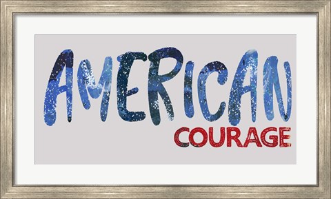 Framed American Courage Print
