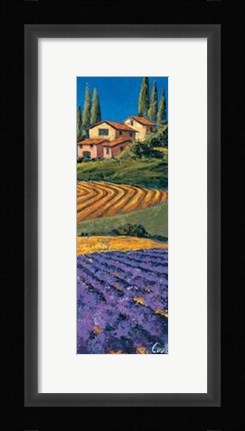 Framed Casale Fra I Cipressi Print