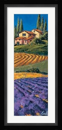 Framed Casale Fra I Cipressi Print