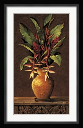 Framed Tropical Arrangement II Print