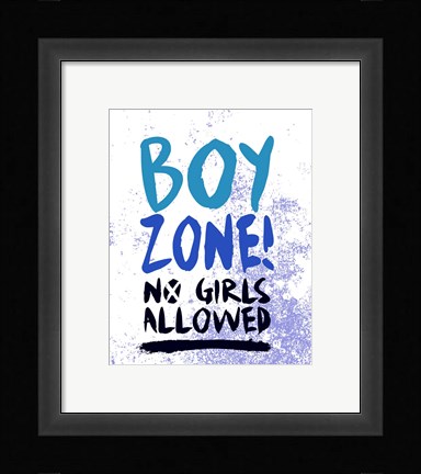 Framed Boy Zone-Grunge Print