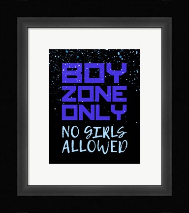 Framed Boy Zone-Sparkle Print
