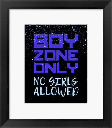 Framed Boy Zone-Sparkle Print