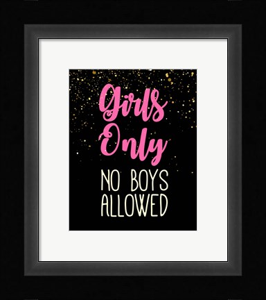 Framed Girl Zone-Sparkle Print