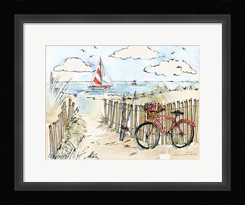 Framed Coastal Catch VI Print