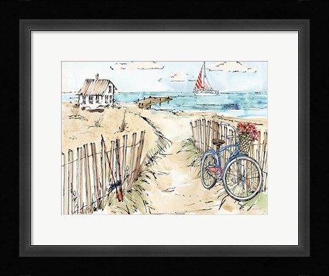 Framed Coastal Catch V Print