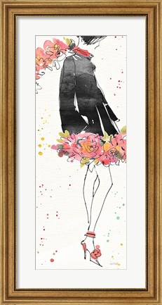 Framed Floral Fashion IV Print