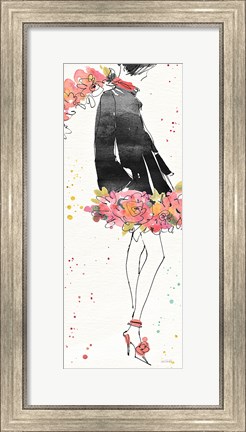 Framed Floral Fashion IV Print