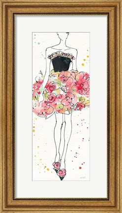 Framed Floral Fashion II Print