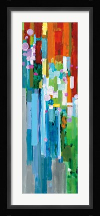 Framed Rainbow of Stripes III Print