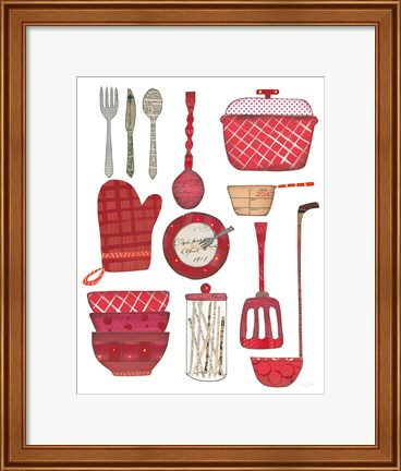 Framed Cook Kitchen II Print