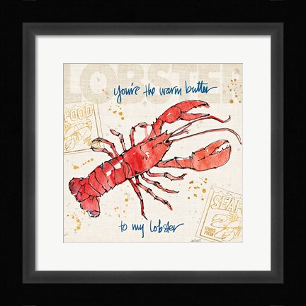 Framed Coastal Catch I Print
