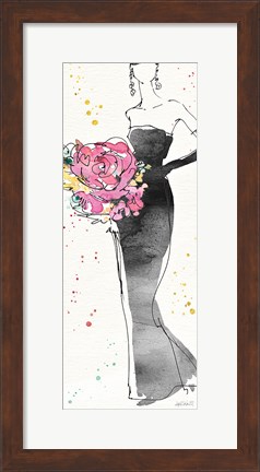 Framed Floral Fashion III Print