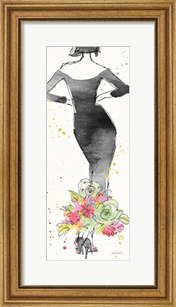 Framed Floral Fashion I Print