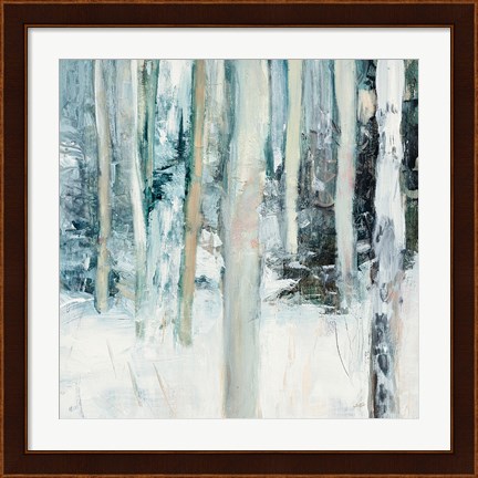 Framed Winter Woods I Print