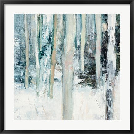 Framed Winter Woods I Print