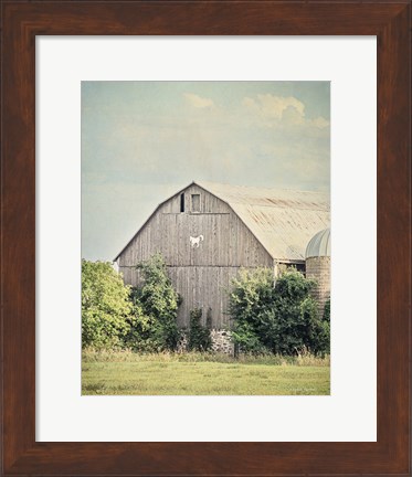 Framed Late Summer Barn II Crop Print
