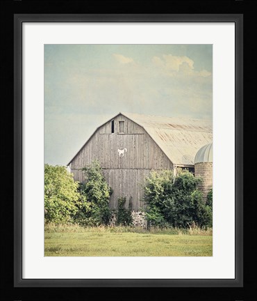 Framed Late Summer Barn II Crop Print