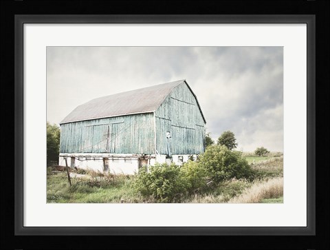 Framed Late Summer Barn I Crop Print