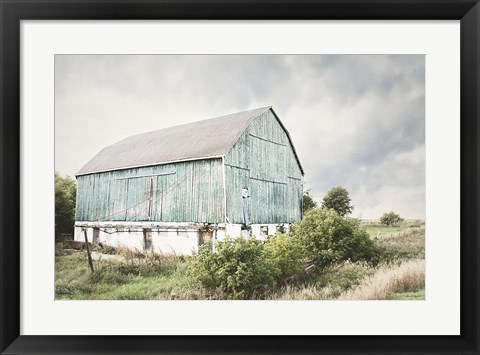Framed Late Summer Barn I Crop Print