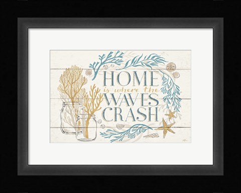 Framed Golden Sea I Print