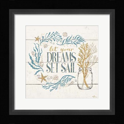 Framed Golden Sea V Print