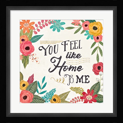 Framed Travel Blossoms III Light Print