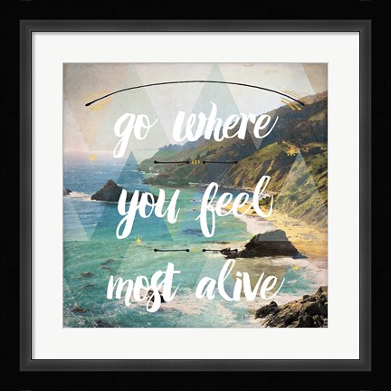 Framed Sea View I Print