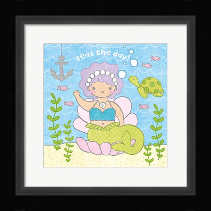 Framed Magical Mermaid III Print