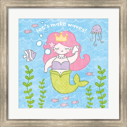 Framed Magical Mermaid I Print
