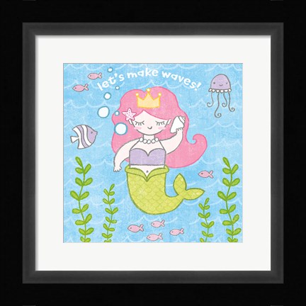 Framed Magical Mermaid I Print