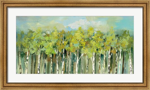 Framed April Tree Trops Print