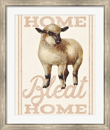 Framed Home Bleat Home Print