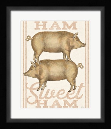 Framed Ham Sweet Ham Print